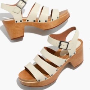 worn once cream clog from madewell
